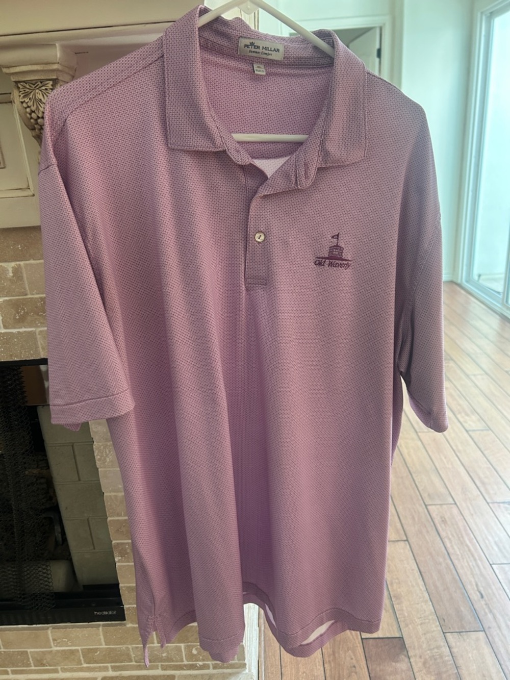 Peter Millar Lavender Short Sleeve Golf Polo